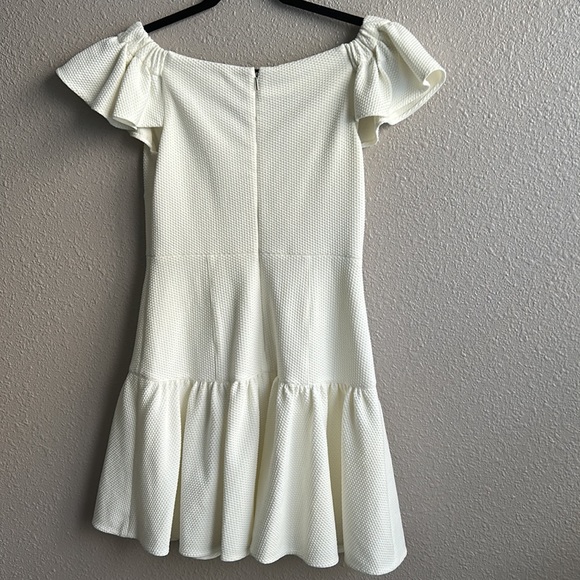 Rebecca Taylor textured stretch off the shoulder skater dress - Picture 5 of 10